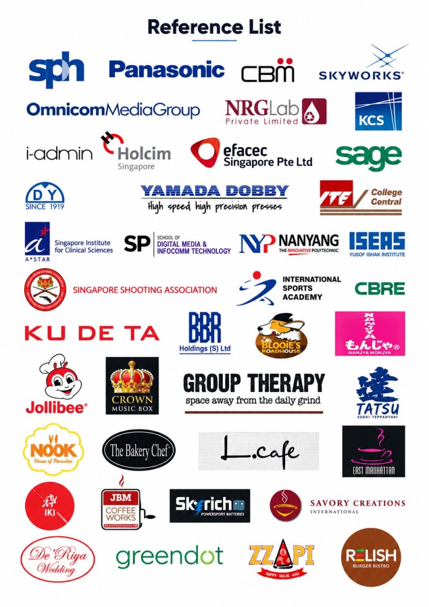 Selected client references for Web Security Singapore and WIT Enterprises Pte Ltd - reference list 1