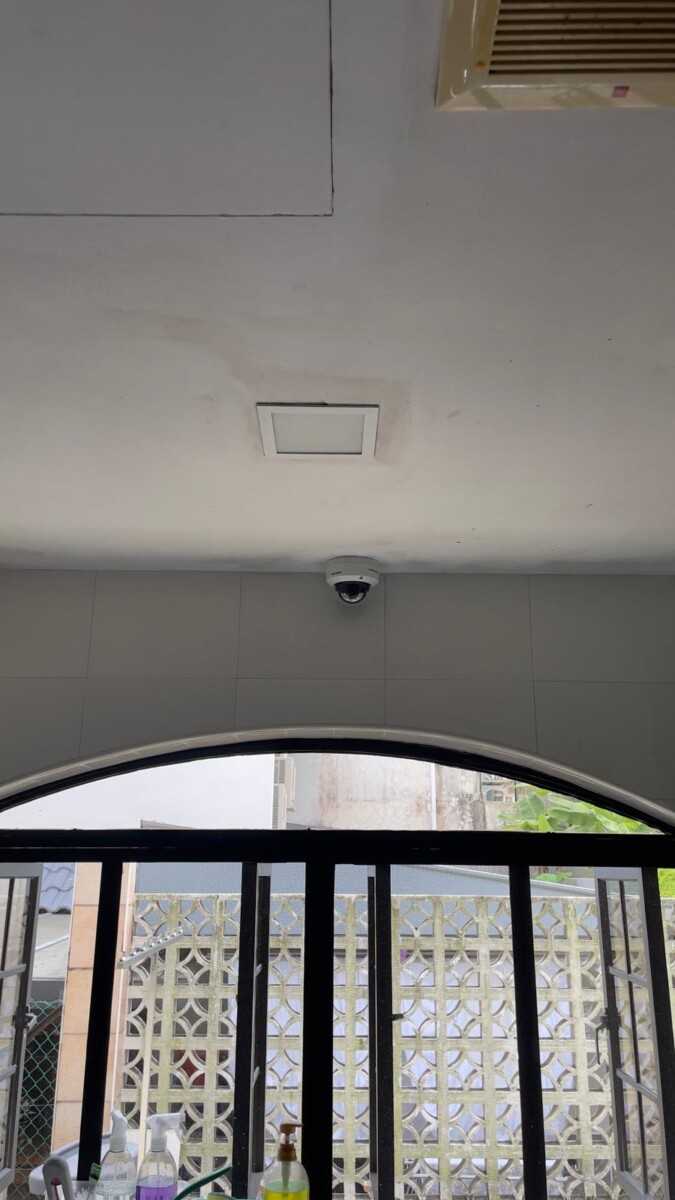 Indoor CCTV camera installed in a landed house in Singapore