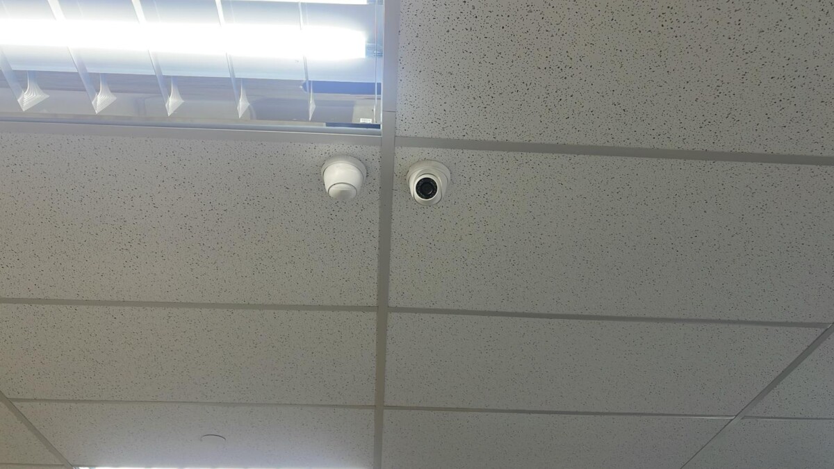 Office CCTV turret camera installation in Singapore